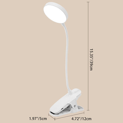 Moderne Minimalistische Runde Adjustable Lange Schlauchklemme Kunststoff LED Tischlampe Für Schlafzimmer