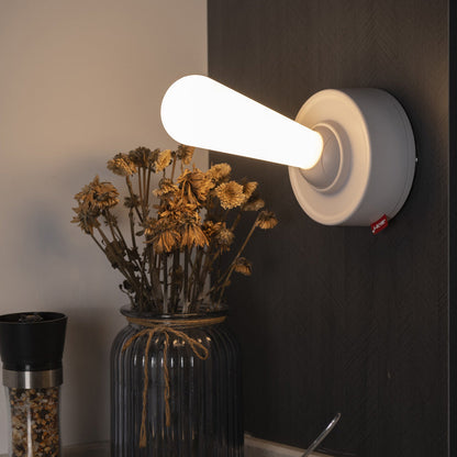 Moderne Minimalistische Ovalgriff Toggle Zylinderbasis ABS Silikon LED Tischlampe Für Schlafzimmer