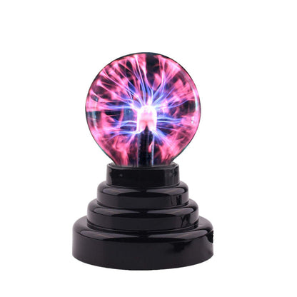 Moderne Art Deco Magischer Statik-Ion-Glasball LED USB Nachtlicht Tischlampe Für Schlafzimmer