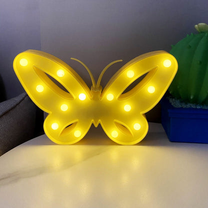 Moderne Art Deco Schmetterlingsform LED Nachtlicht Tischlampe für das Schlafzimmer