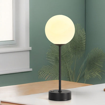 Moderne Minimalistische Planet Runde Kugel Eisen Acryl LED Tischlampe Für Schlafzimmer