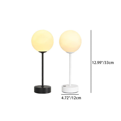 Moderne Minimalistische Planet Runde Kugel Eisen Acryl LED Tischlampe Für Schlafzimmer