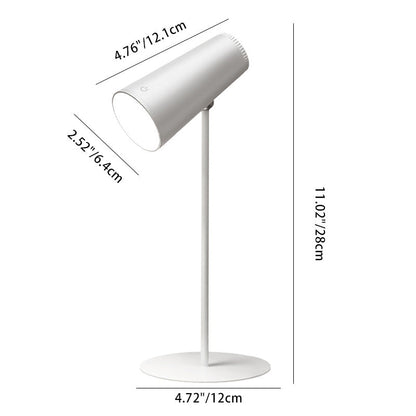 Moderne Minimalistische ABS PP PC Wiederaufladbare Zylinder Abnehmbare LED Schreibtischlampe Für Studium