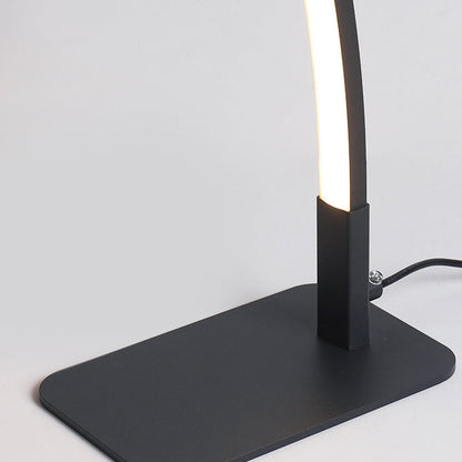 Moderne Minimalistische USB Gebogene Eisen Aluminium LED Schreibtischlampe Für Studium