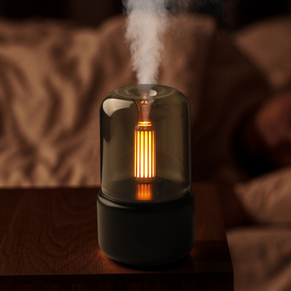 Candlelight Aroma Diffuser Lamp - LED Licht mit Aromatherapie und Kerzenlicht-Effekt