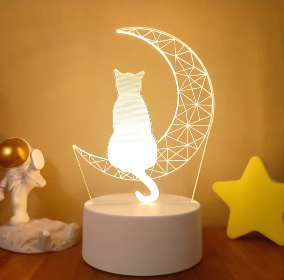 Saylor - 3D Illusions-LED-Lampe mit Motiv