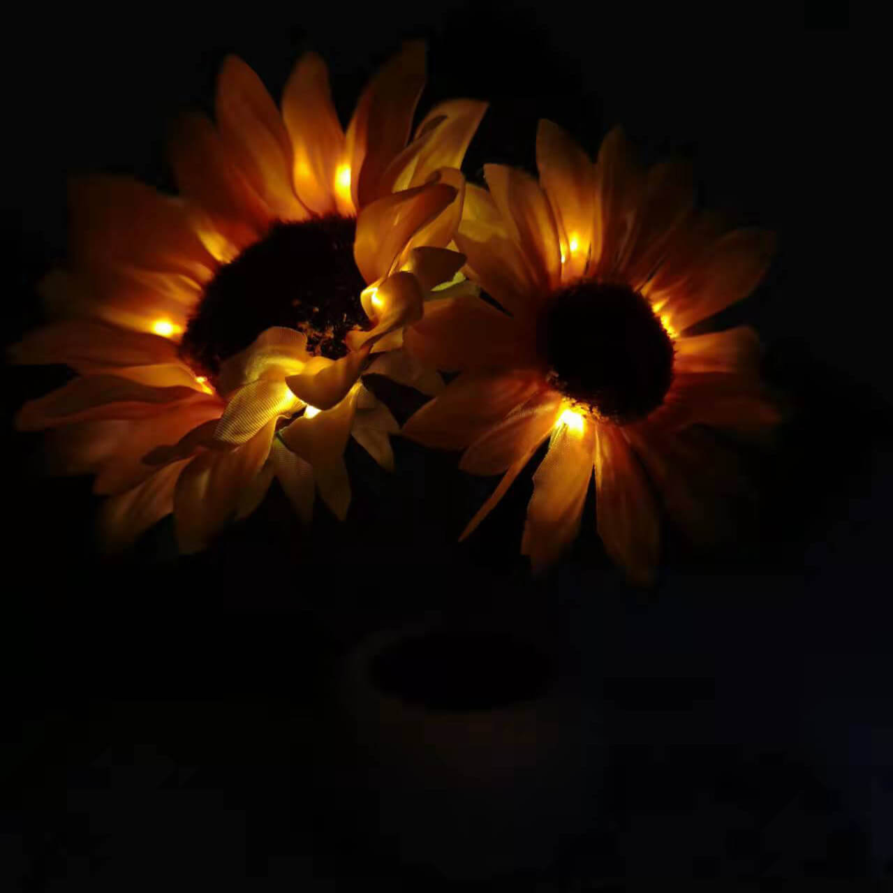 Moderne kreative Simulation Sonnenblume LED Nachttischlampe