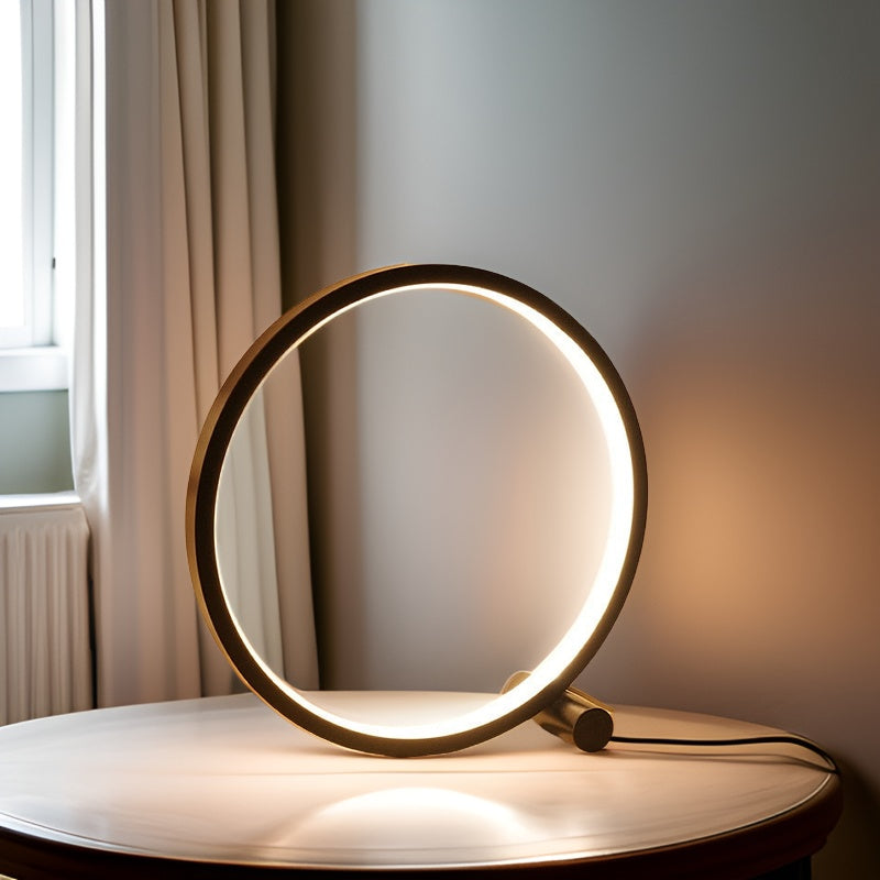 Halo Glo Lampe - LED Minimalistische Dimmbar Runde Tischlampe