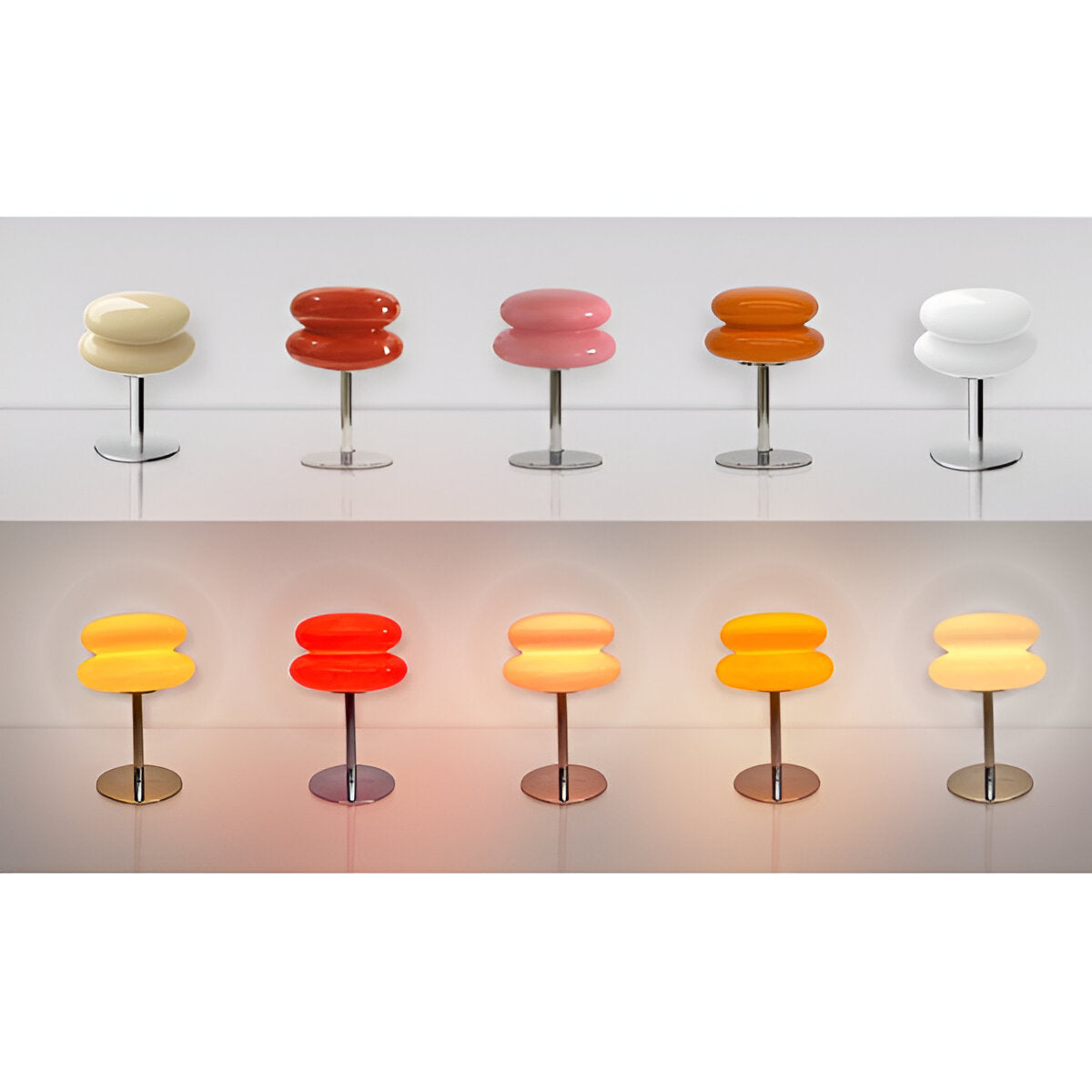 ColorLux Lampe - Elegante Glastischlampe für ein lebendiges Raumambiente