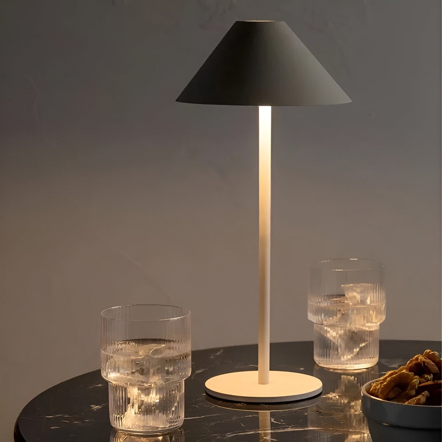 LumiLuxe - Dimmable Nordic Cone LED Table Lamp with Touch Control