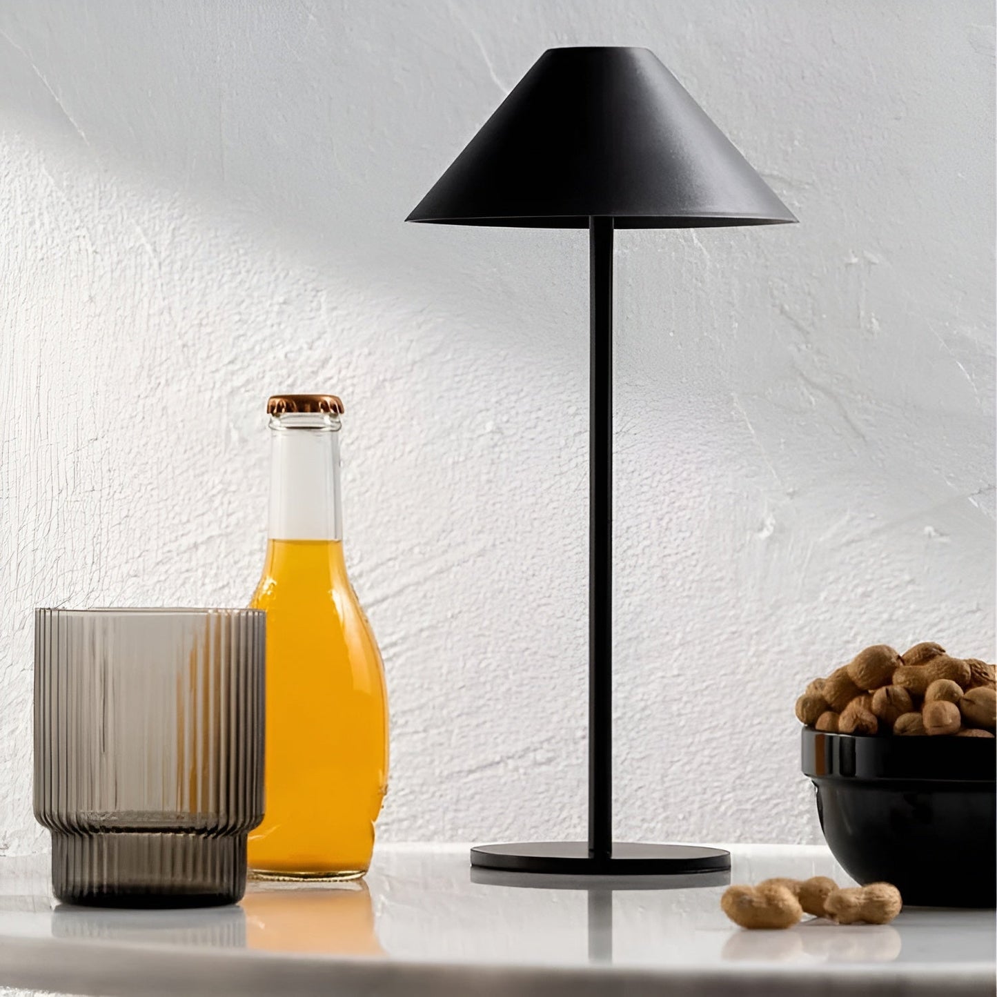 LumiLuxe - Dimmable Nordic Cone LED Table Lamp with Touch Control