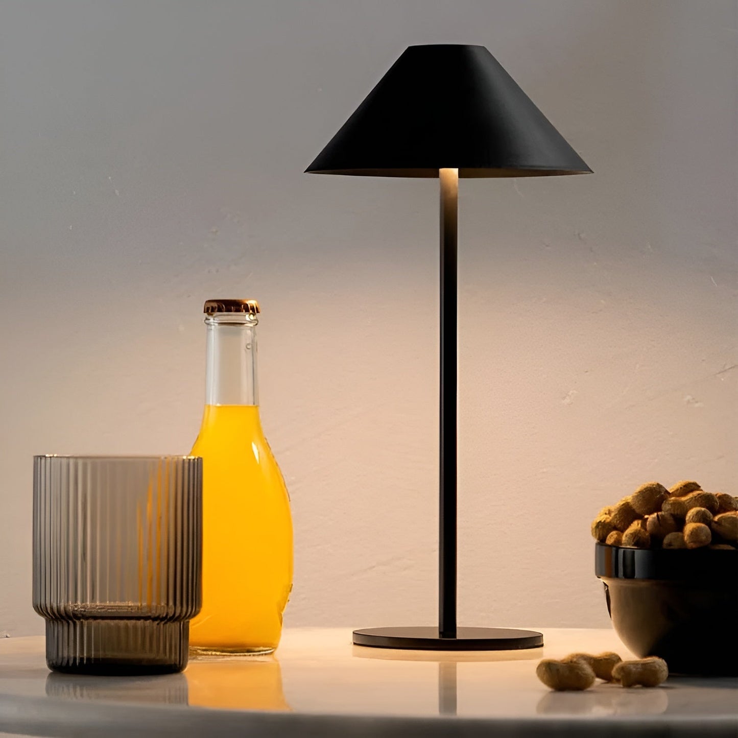 LumiLuxe - Dimmable Nordic Cone LED Table Lamp with Touch Control