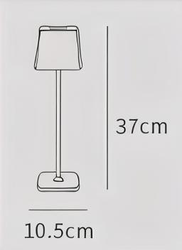 Quadro Tischlampe - Quadratische Dimmbare Wiederaufladbare Lampe - Tragbare LED Touch Lampe