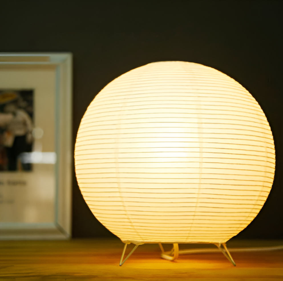 Retro-Chic Lampe - Lampe aus Reispapier mit japanischer Eleganz