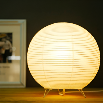 Retro-Chic Lampe - Lampe aus Reispapier mit japanischer Eleganz