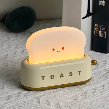 TinyToast Tischlampe - Tragbares Brotbackautomaten-Nachtlicht - Dimmbare LED-Lampe