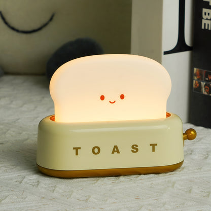 TinyToast Tischlampe - Tragbares Brotbackautomaten-Nachtlicht - Dimmbare LED-Lampe