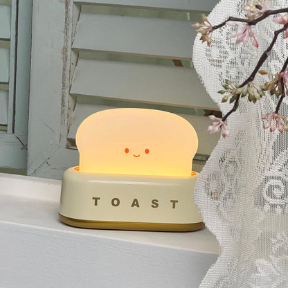 TinyToast Tischlampe - Tragbares Brotbackautomaten-Nachtlicht - Dimmbare LED-Lampe