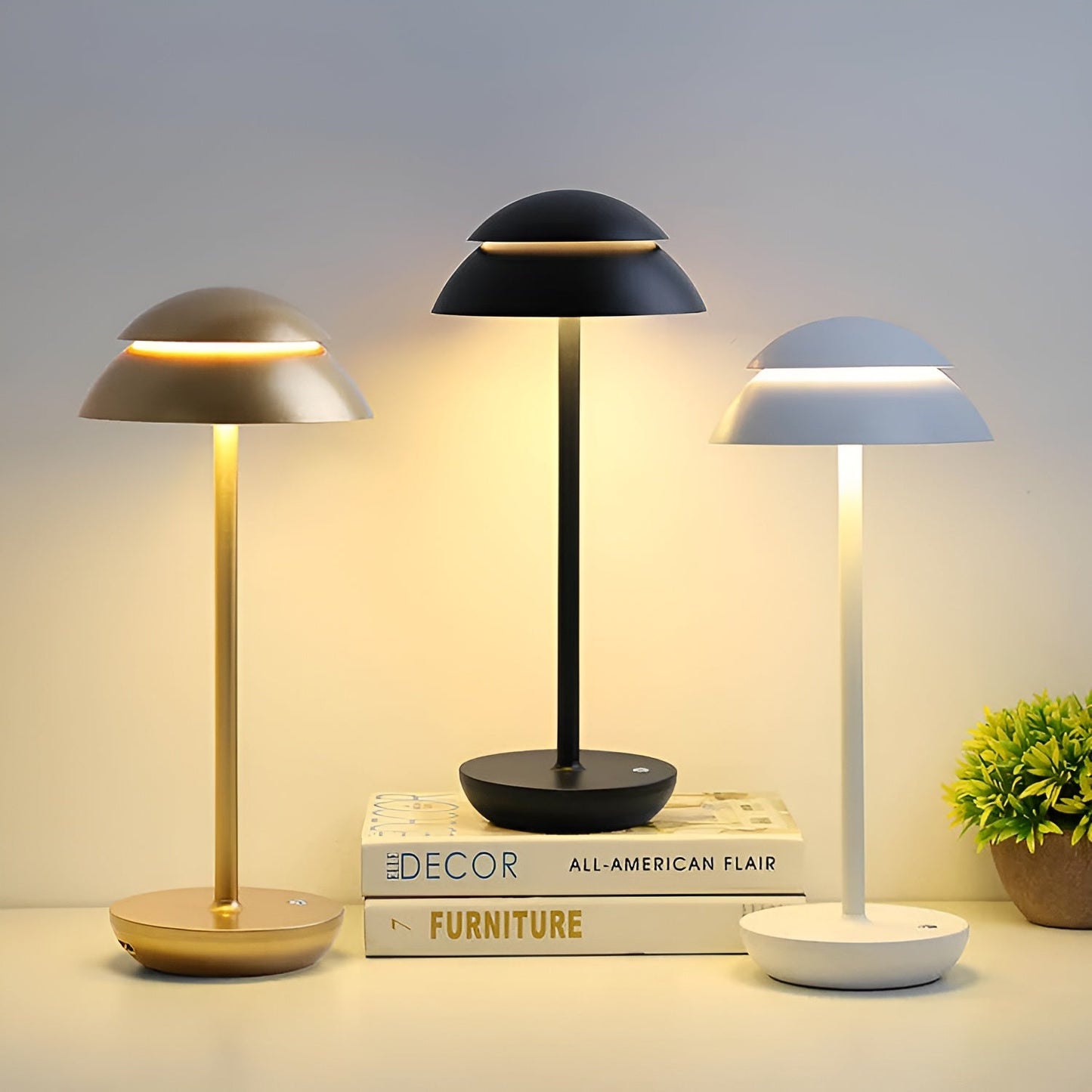 UmbraGlow - Slim Wireless LED Umbrella Table Lamp