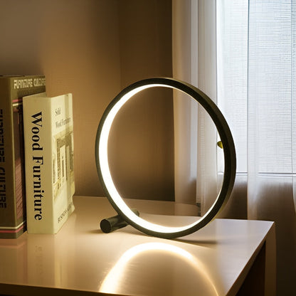 Halo Glo Lampe - LED Minimalistische Dimmbar Runde Tischlampe