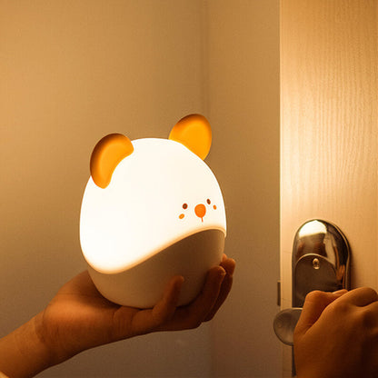 Cartoon Maus Silikon USB Weiches Licht LED Nachttischlampe