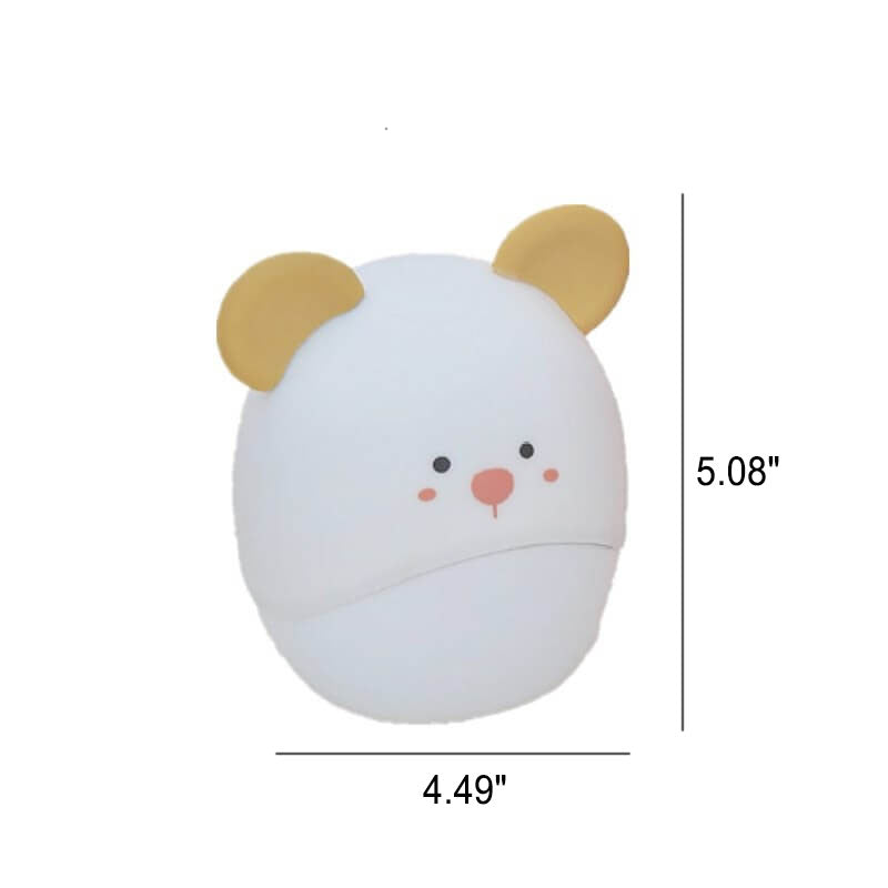 Cartoon Maus Silikon USB Weiches Licht LED Nachttischlampe