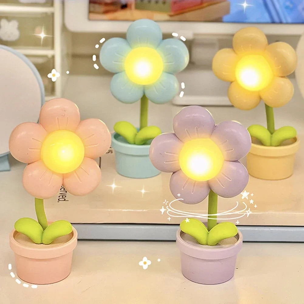 Kleine Blumen Tischlampe | Sanft & beruhigendes Licht - LampFlow