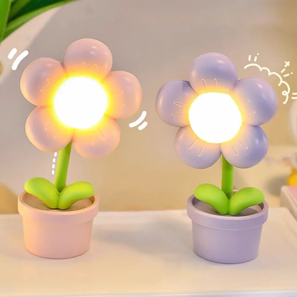 Kleine Blumen Tischlampe | Sanft & beruhigendes Licht - LampFlow