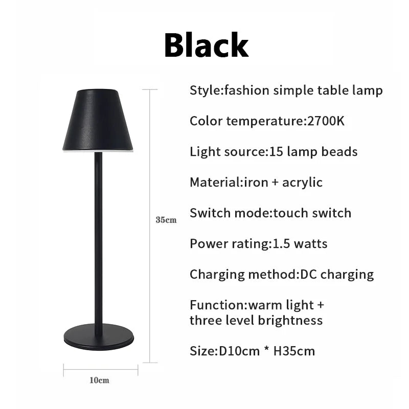 Drahtlose Schreibtischlampe - Modern, Wiederaufladbar & Flexibel