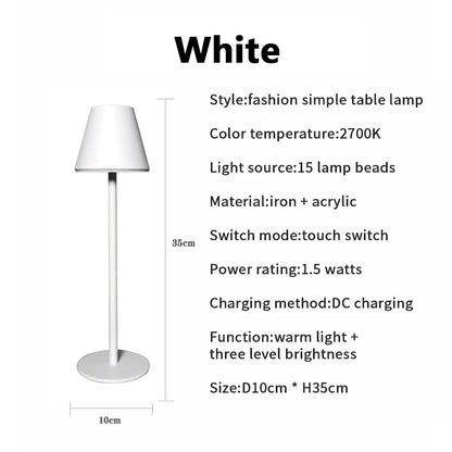 Drahtlose Schreibtischlampe - Modern, Wiederaufladbar & Flexibel