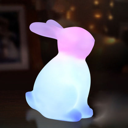 Zeitgenössische kreative Rabbit PE LED Tischlampe für das Schlafzimmer