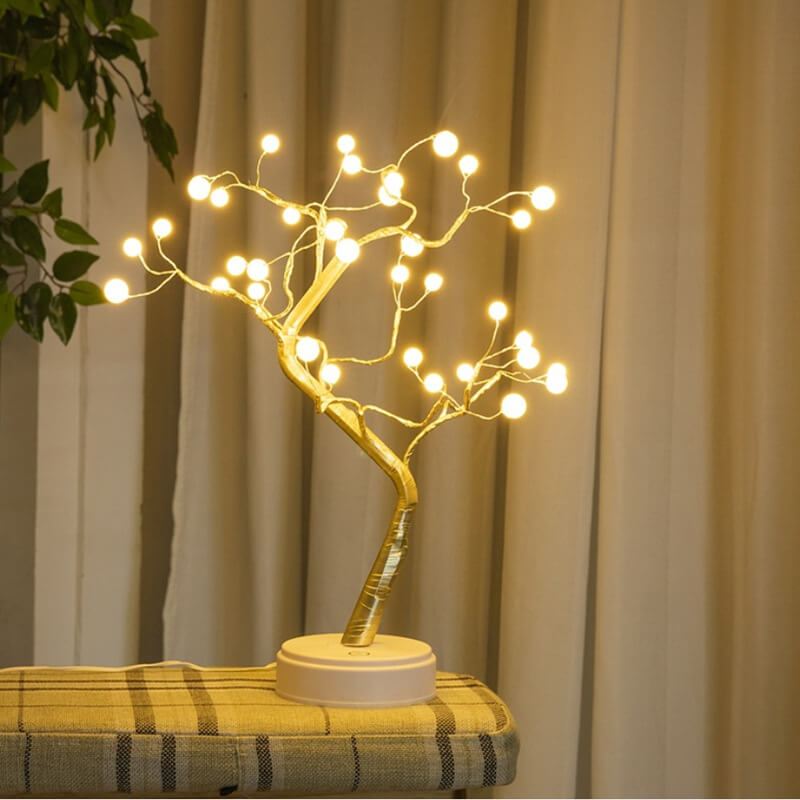 36 Leichte Perle Kleine Baum Licht Fernbedienung LED Tischlampe