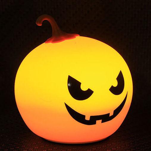 Halloween Runde Kürbis Pat Nachtlicht Bunte dekorative LED Tischlampe