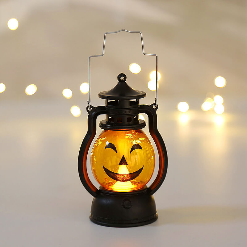 Halloween Horror Kürbislaterne LED Dekorationen Tragbare Lampe