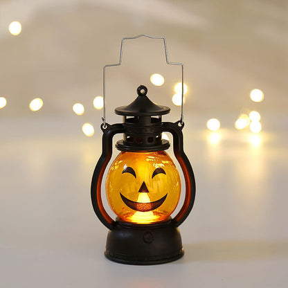 Halloween Horror Kürbislaterne LED Dekorationen Tragbare Lampe