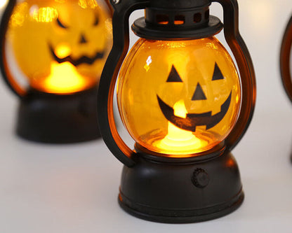 Halloween Horror Kürbislaterne LED Dekorationen Tragbare Lampe