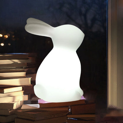 Zeitgenössische kreative Rabbit PE LED Tischlampe für das Schlafzimmer