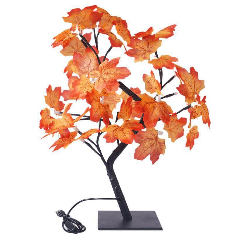 LED Ahornblatt Licht 24 Lichter Weihnachten Dekoration USB Baum Tischlampe