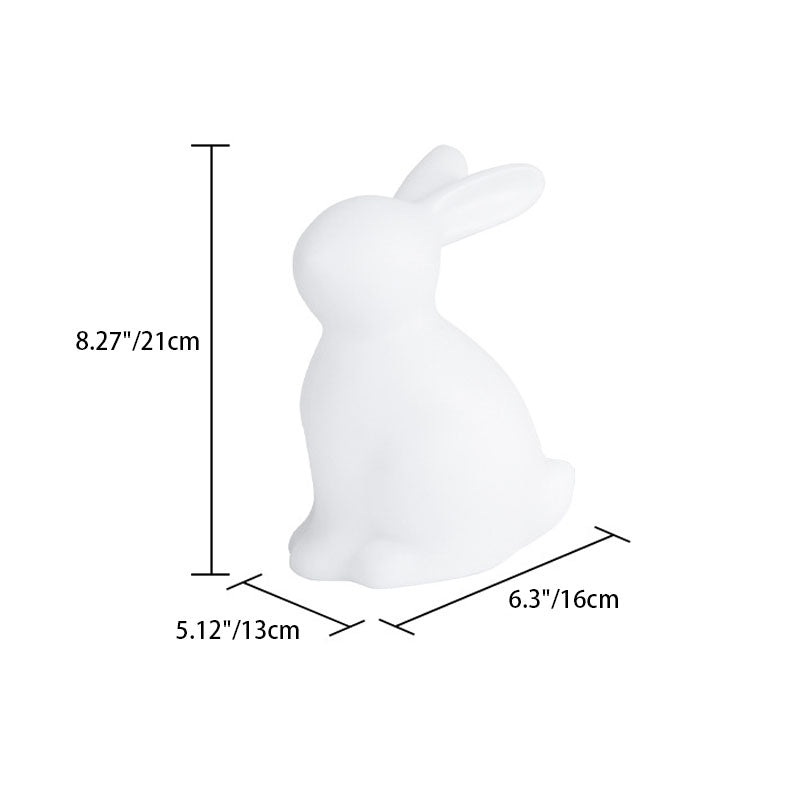 Zeitgenössische kreative Rabbit PE LED Tischlampe für das Schlafzimmer