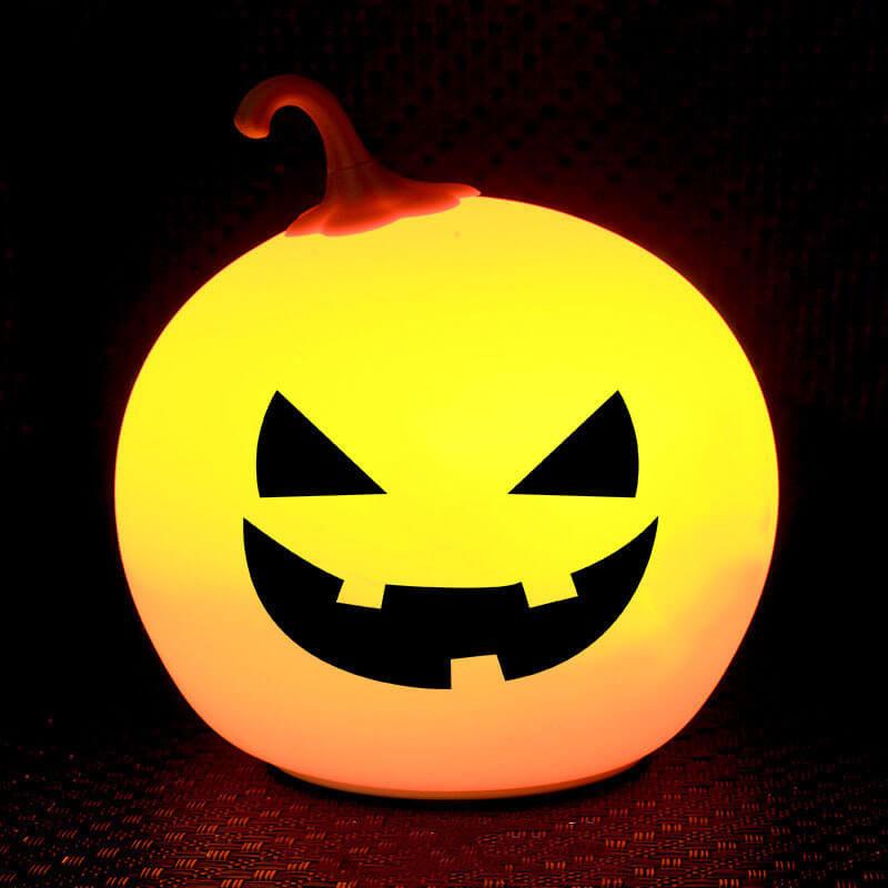 Halloween Runde Kürbis Pat Nachtlicht Bunte dekorative LED Tischlampe