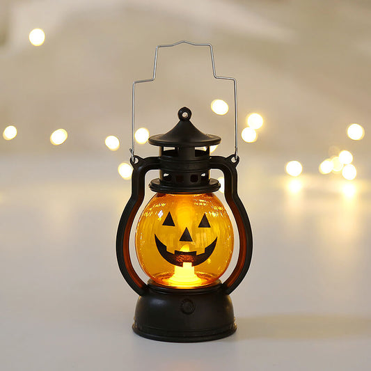 Halloween Horror Kürbislaterne LED Dekorationen Tragbare Lampe