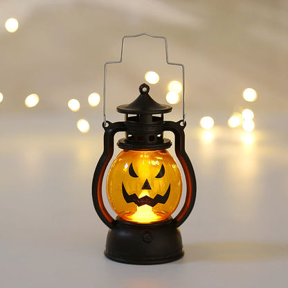 Halloween Horror Kürbislaterne LED Dekorationen Tragbare Lampe