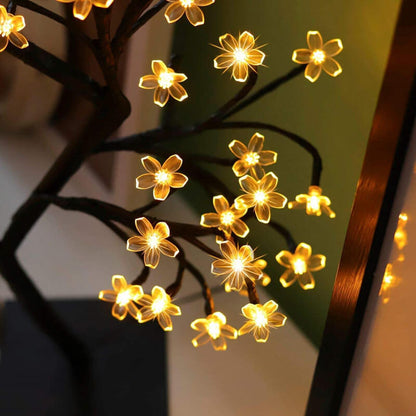 48 Lichtblüte Kirschblütenbaum Licht USB Dekoration LED Baum Tischlampe