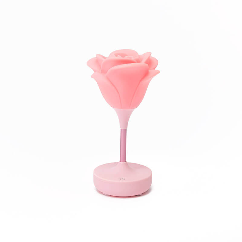 Kreative romantische rosa USB wiederaufladbare Touch-LED Nachtlicht Tischlampe