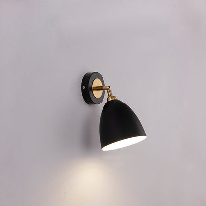 Nordic Einfach Eisen Traditionelle Form Schirm 1-Licht Wand Sconce Lampe