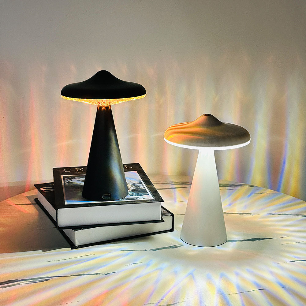 Moderne kreative UFO USB wiederaufladbare LED Nachttischlampe