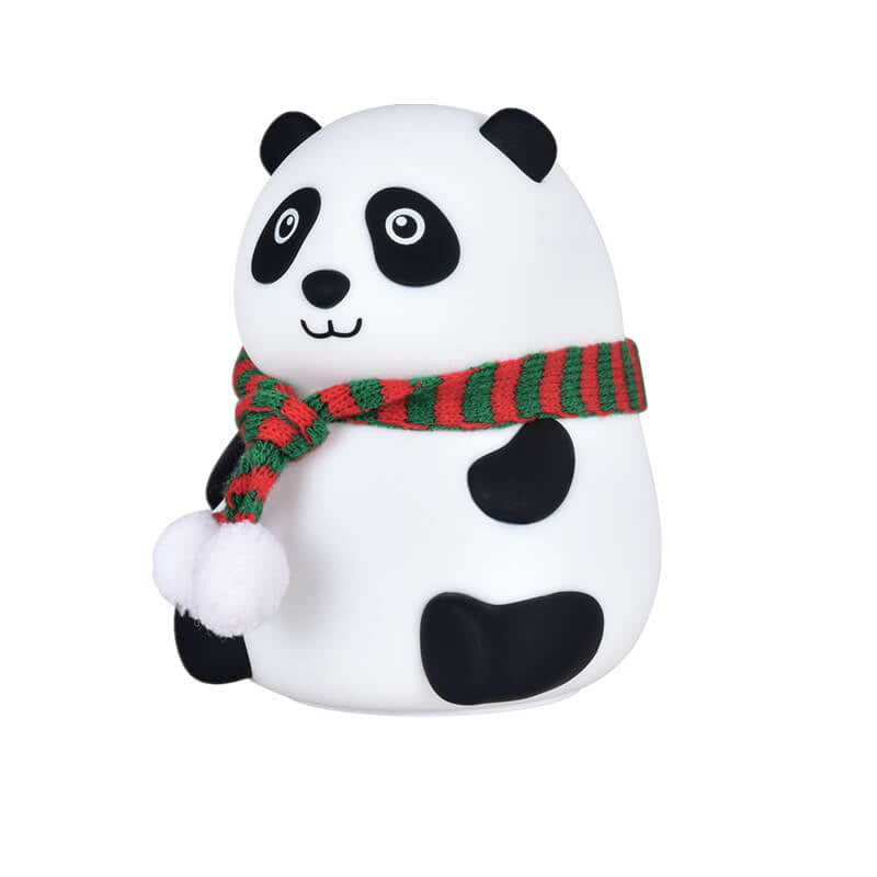 Kindlicher Cartoon Mini Panda Silikon LED Nachtlicht Tischlampe