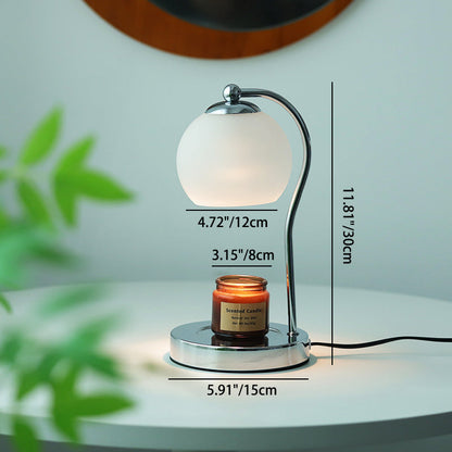 Moderne Minimalistische Orb Eisen Glas 1-Licht Schmelz Wachs Tischlampe Für Schlafzimmer