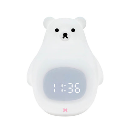 Polar Bear Silikon-Wecker LED Nachtlicht