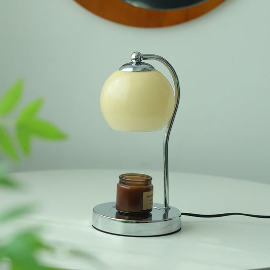 Moderne Minimalistische Orb Eisen Glas 1-Licht Schmelz Wachs Tischlampe Für Schlafzimmer